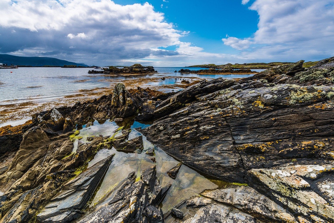 Rocky Donegal shoreline with tidepools