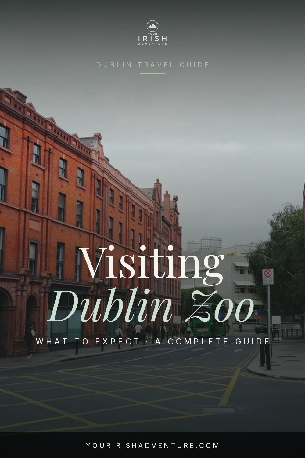 Dublin Zoo entrance and animal habitats in Phoenix Park Dublin Ireland