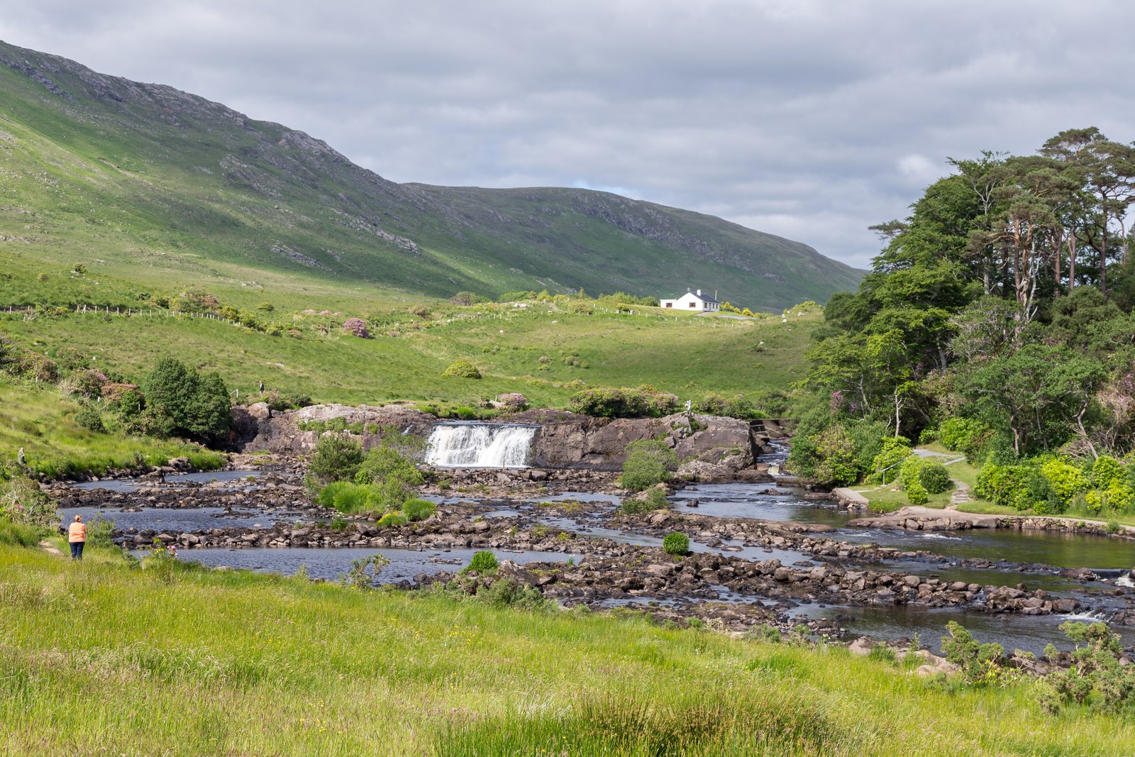 Aasleagh Falls on the Erriff River at the head of Killary Harbour
