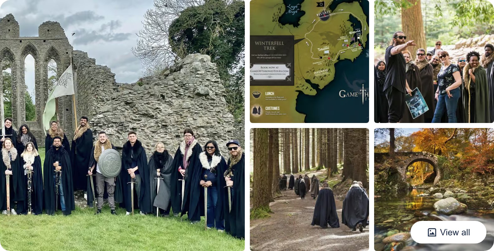 From Belfast: Game of Thrones Winterfell Locations Tour