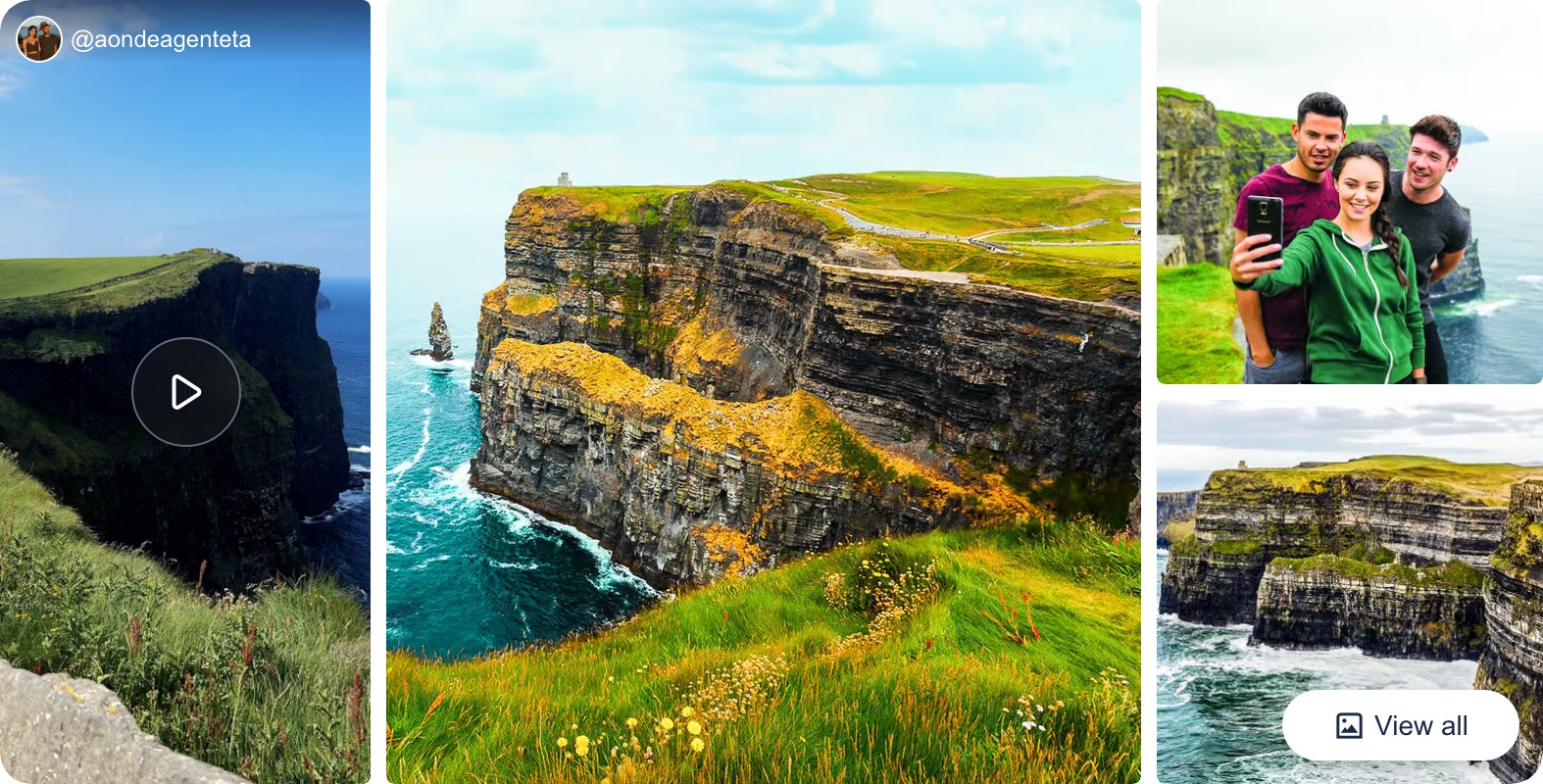 From Dublin: Cliffs of Moher, Burren & Galway City Day Tour