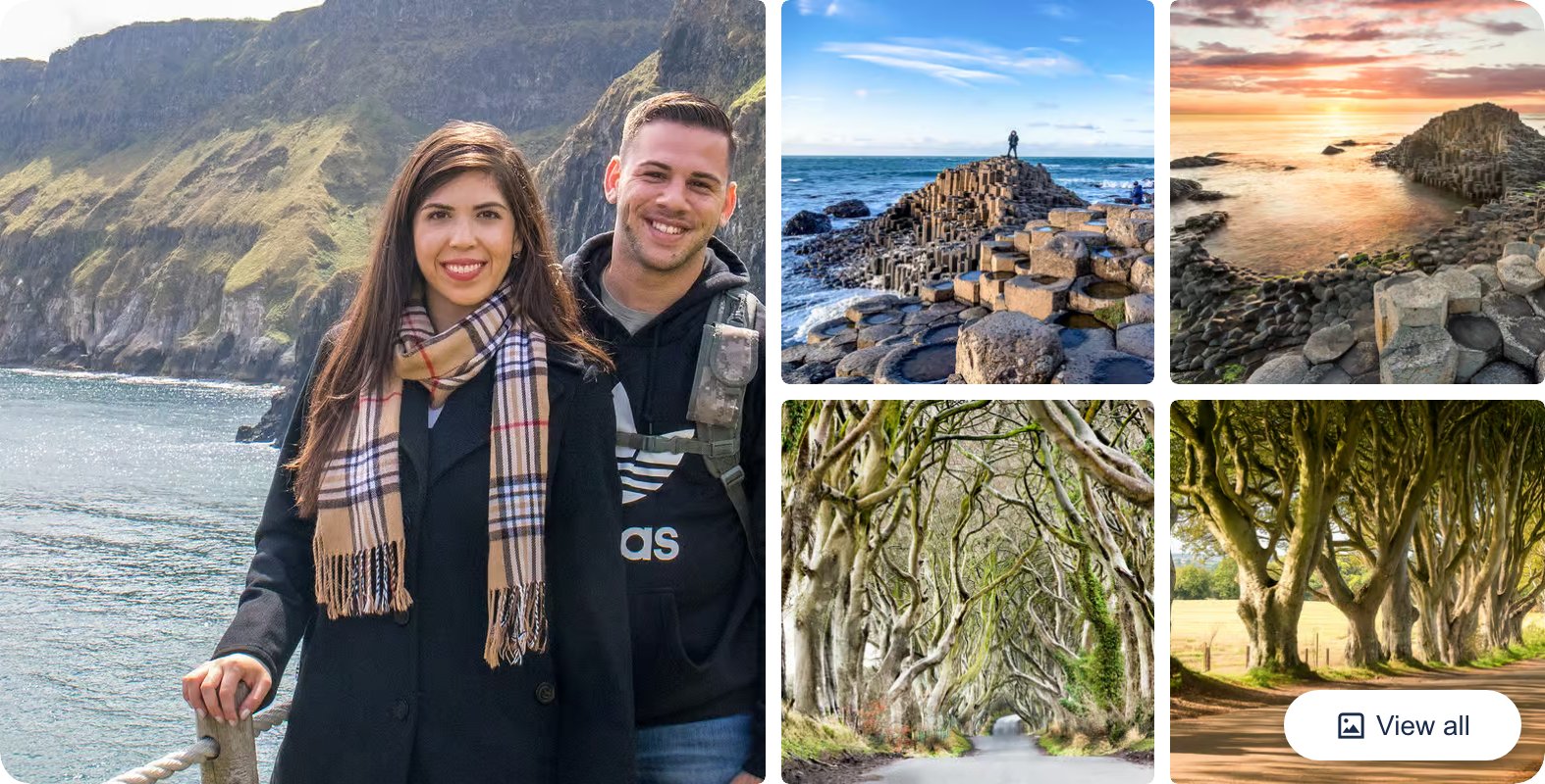 Giant's Causeway and Dark Hedges Day Tour from Dublin