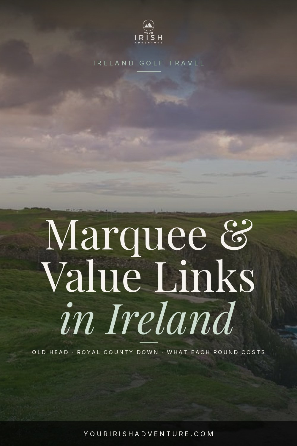 Old Head of Kinsale clifftop links course on the Irish coast