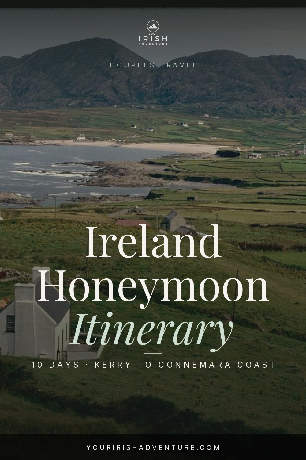 Coastal drive along the Ring of Kerry with a couple on their Ireland honeymoon trip