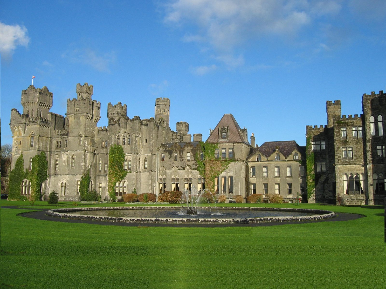 Ashford Castle on Lough Corrib in County Mayo