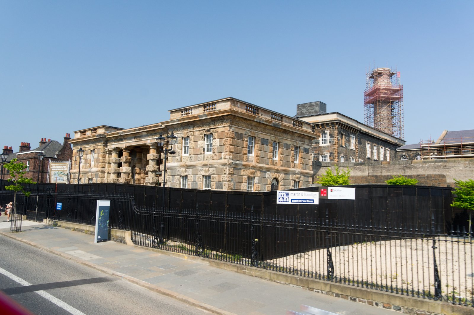 The sandstone Victorian front of Crumlin Road Gaol in Belfast