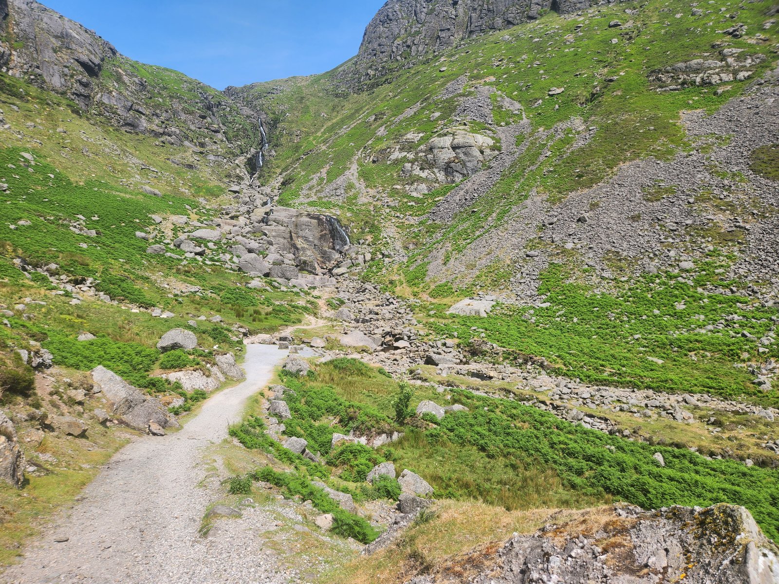 Mahon Falls coming down the Comeragh Mountains in County Waterford