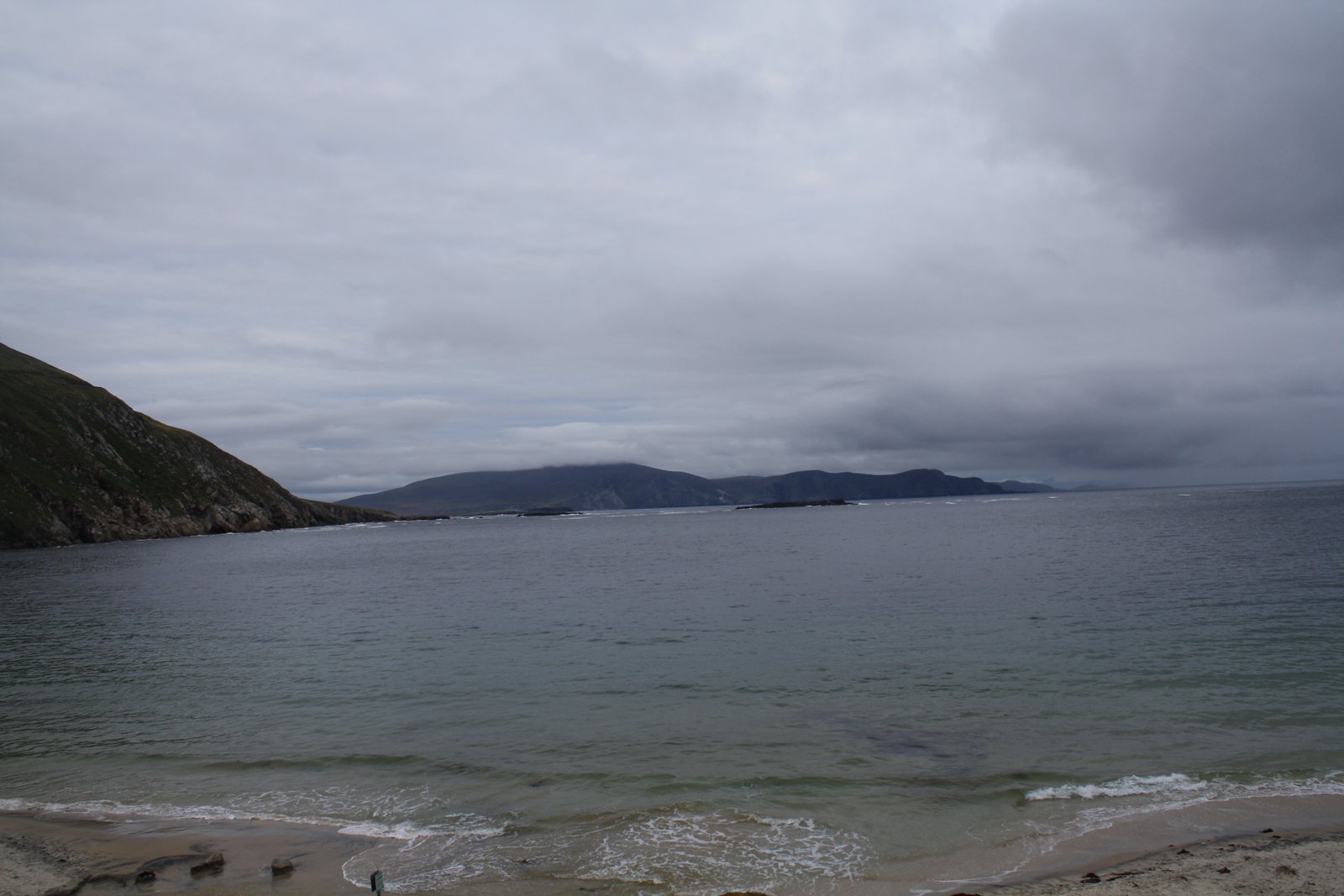 Keem Bay on Achill Island in County Mayo, a dark west-facing coast