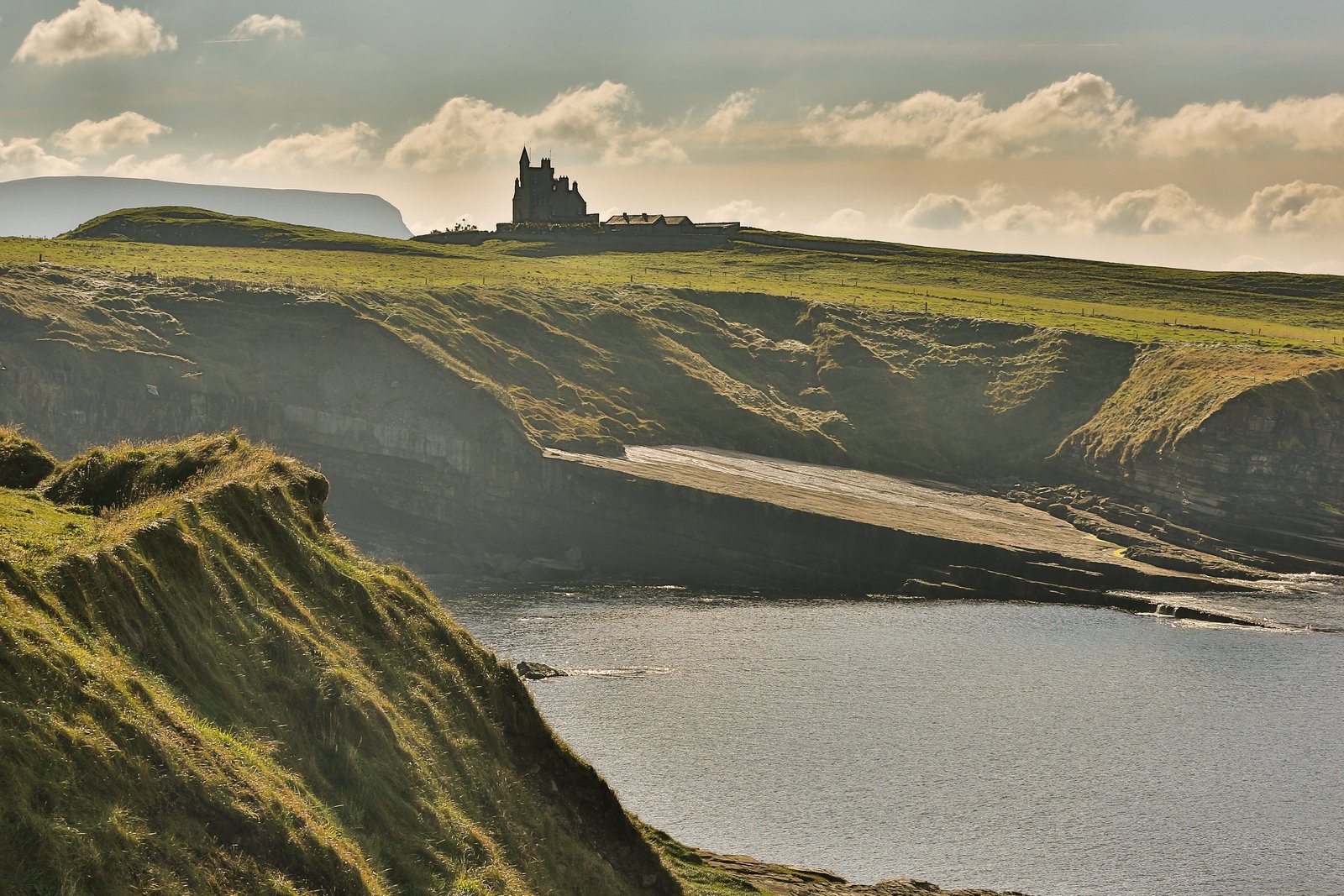 Mullaghmore headland in County Sligo with Classiebawn Castle