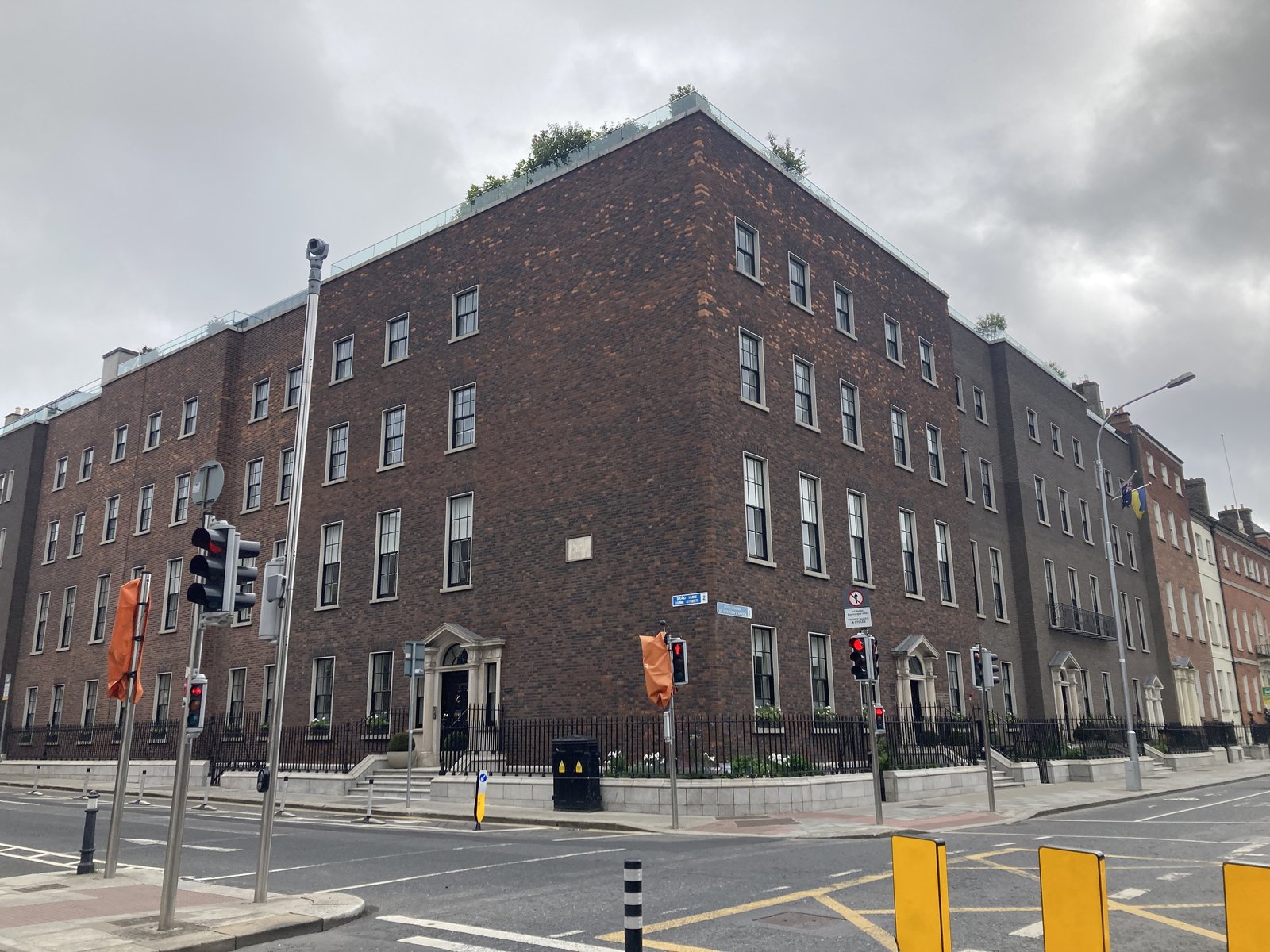 Georgian red-brick townhouse on St Stephen's Green in Dublin