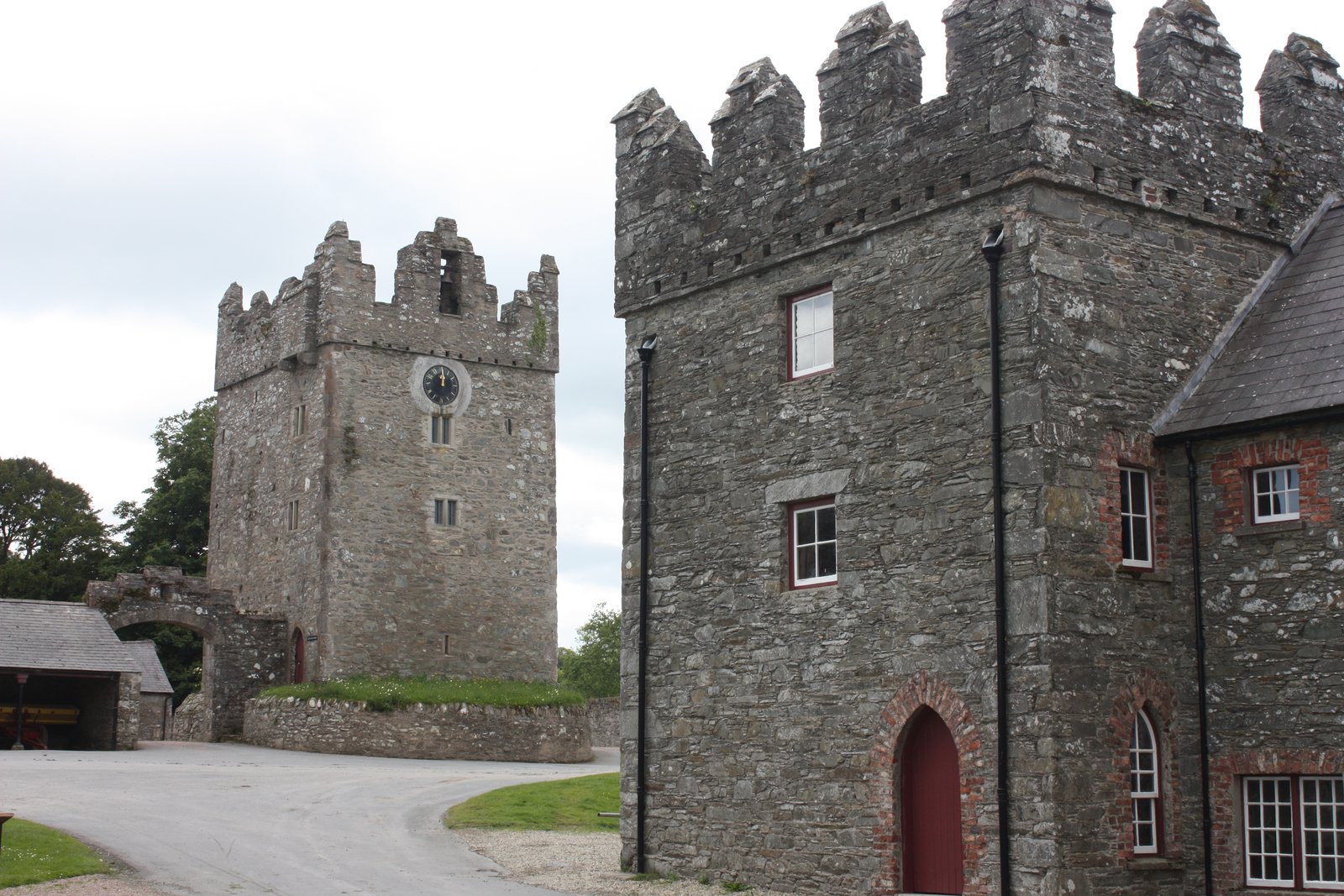 The grey stone tower house at Castle Ward that played Winterfell