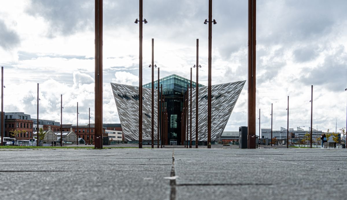 The Titanic Belfast building on the slipway where the ship was built