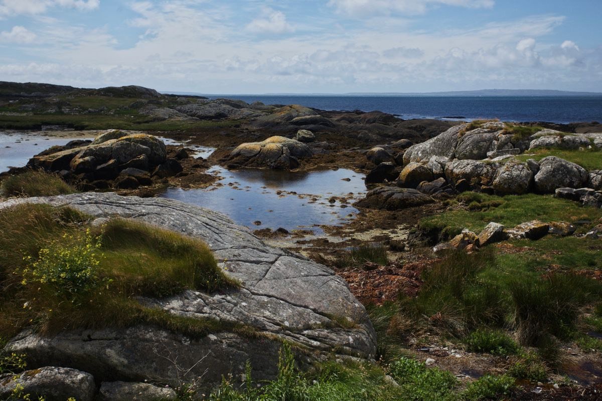 Rocky west coast of Ireland near Galway