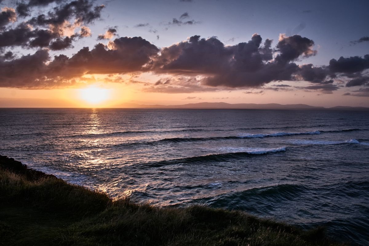 Sunset over the Atlantic on the Irish west coast