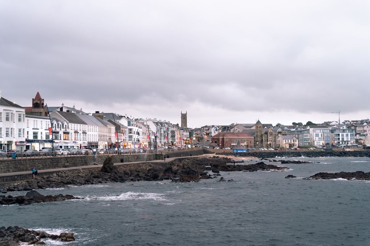 The seafront and Atlantic coast at Portstewart on the Causeway Coast