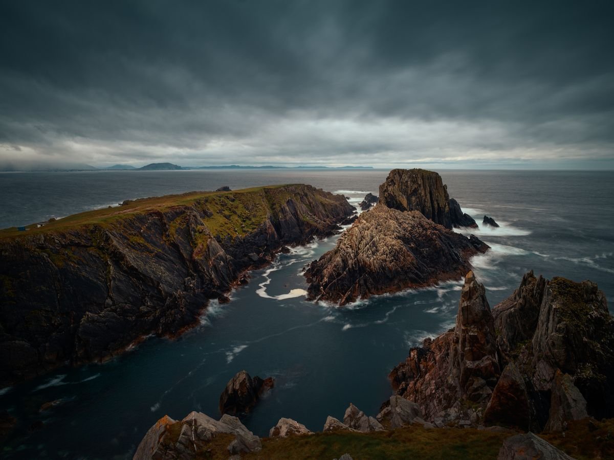 Malin Head cliffs and Atlantic in County Donegal