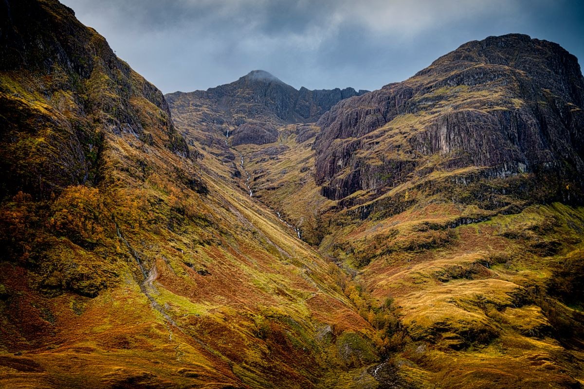 Glencoe valley in the Scottish Highlands