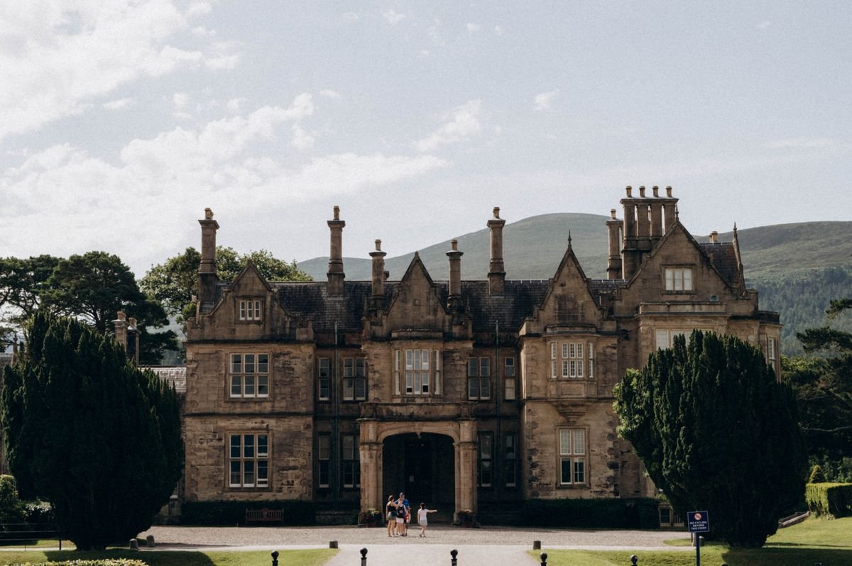 Muckross House and the mountains in Killarney National Park