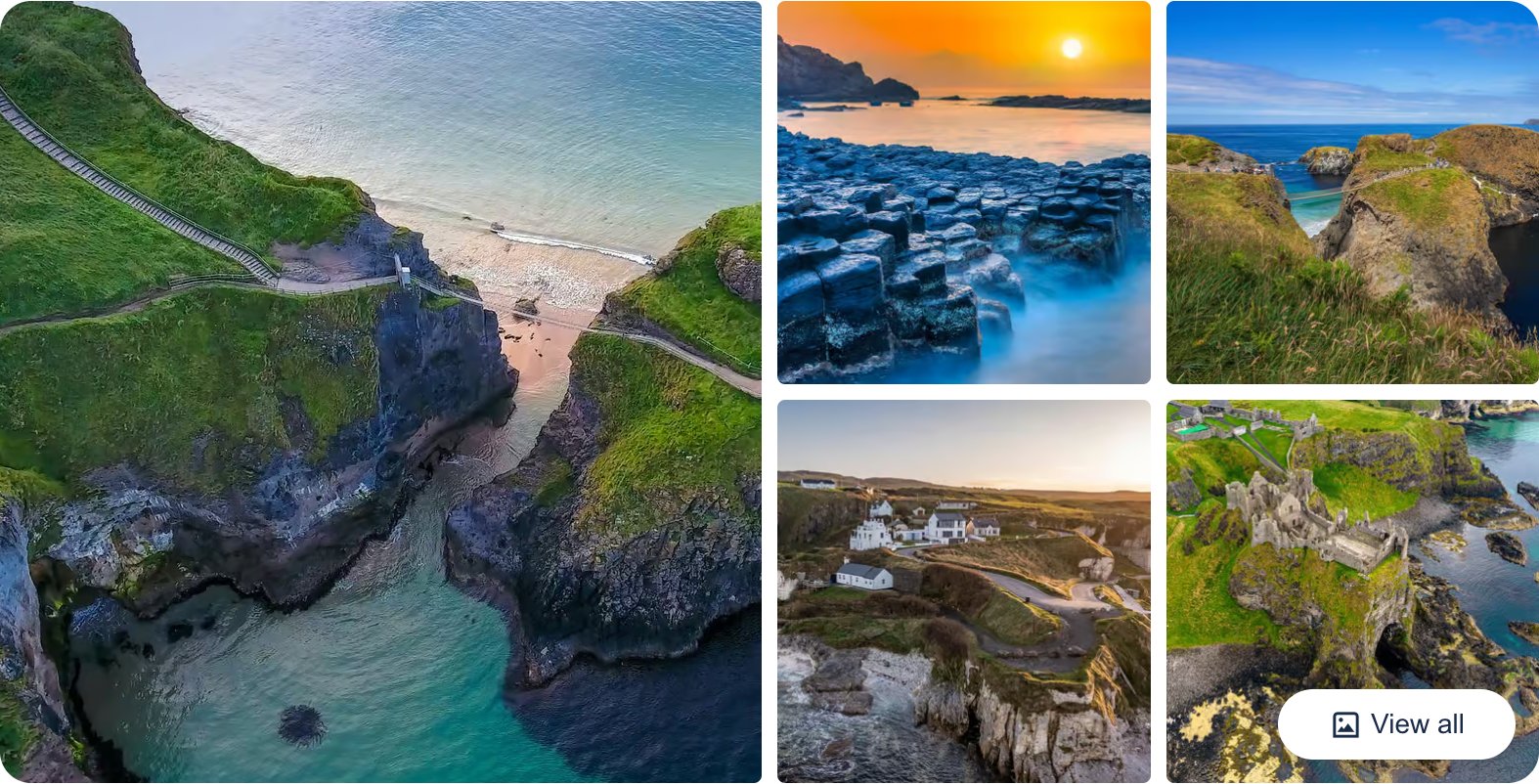 Belfast: Antrim Coast, Castles and Giant's Causeway Tour