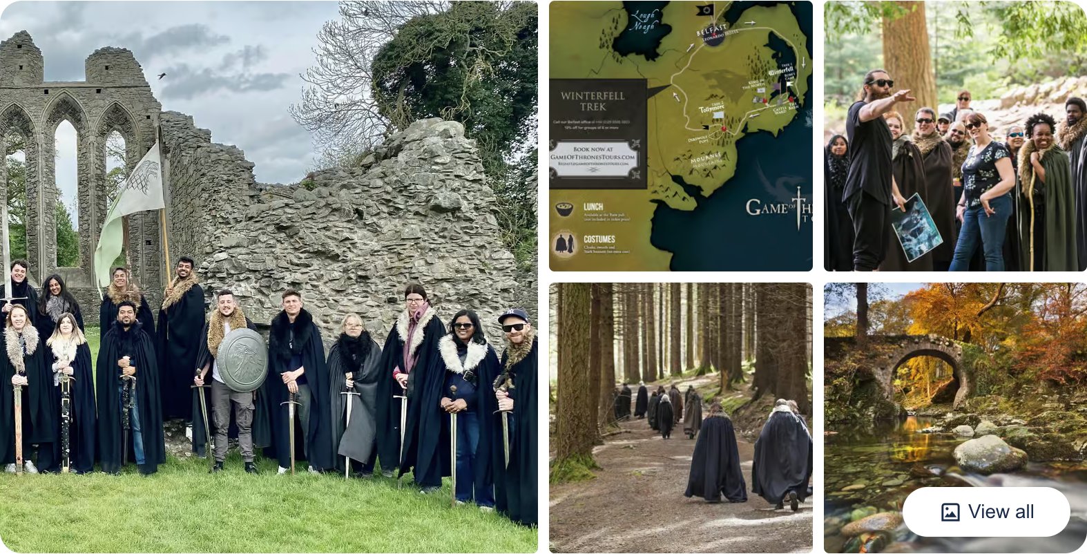 Belfast, Game of Thrones Winterfell Locations Trek