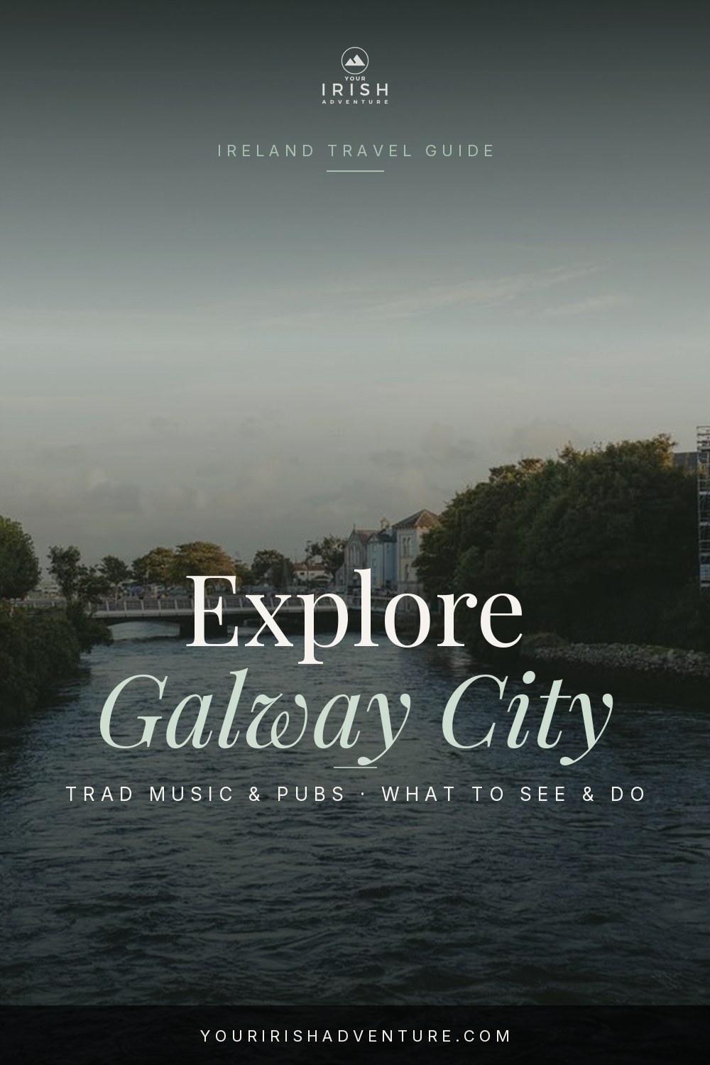 Colorful Long Walk houses on the River Corrib waterfront in Galway City, Ireland