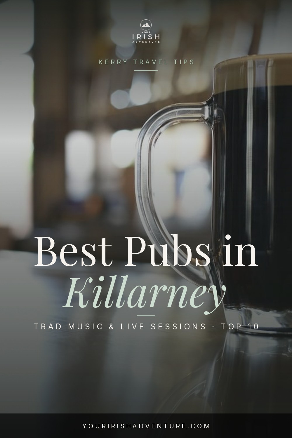 Fiddle and guitar set up for a live trad music session in a traditional Killarney pub
