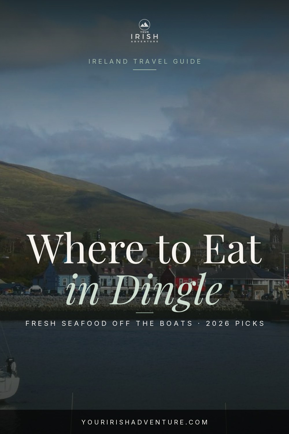 Plate of fresh seafood at a Dingle restaurant in County Kerry Ireland
