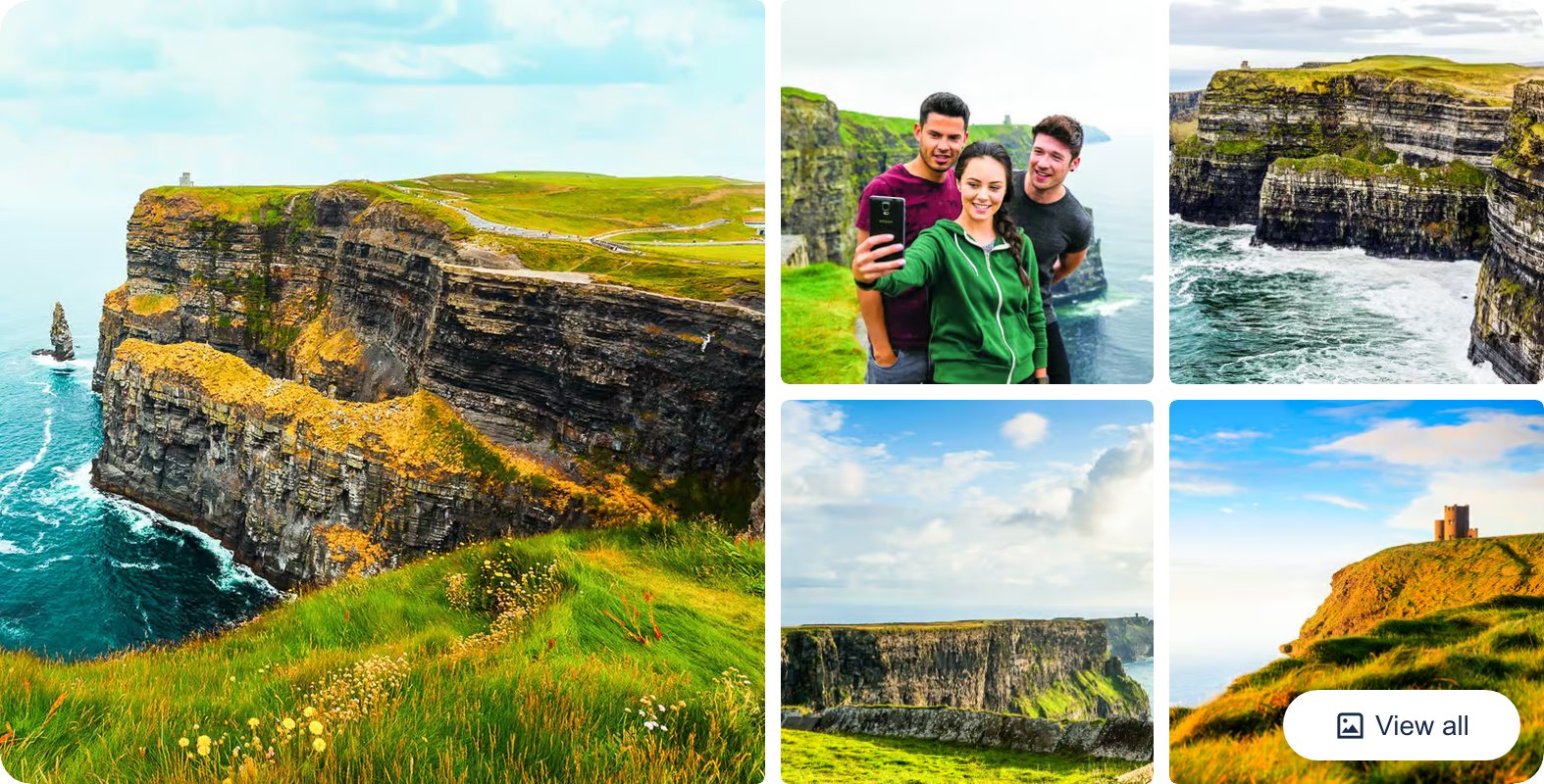 Cliffs of Moher, Burren and Galway City Day Tour from Dublin