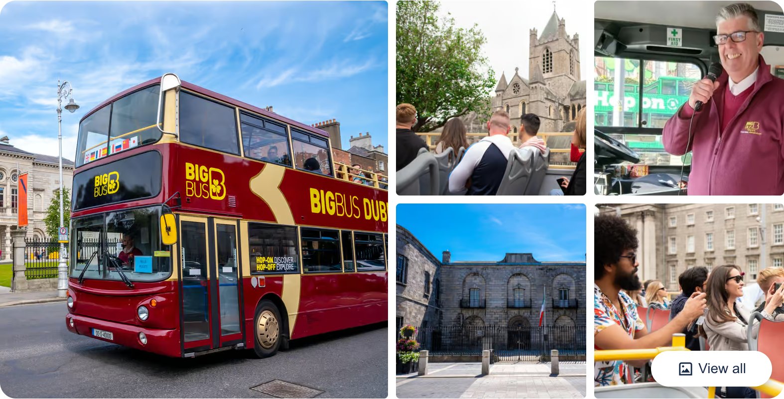 Dublin Hop-On Hop-Off Sightseeing Bus Tour