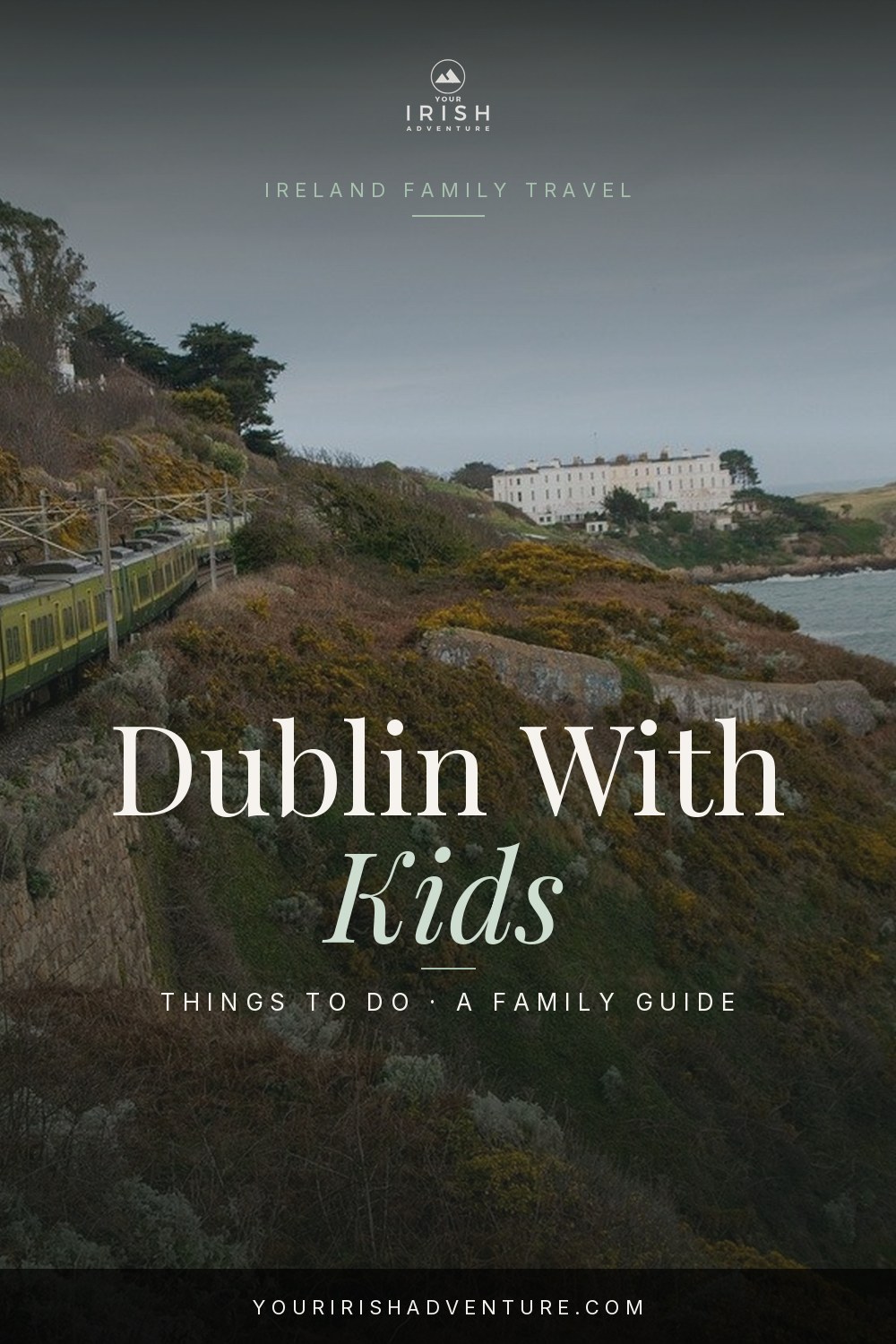 Family walking through central Dublin with kids, Ireland family travel guide