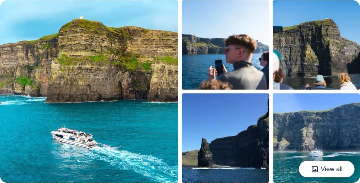 From Doolin: Cliffs of Moher Boat Tour