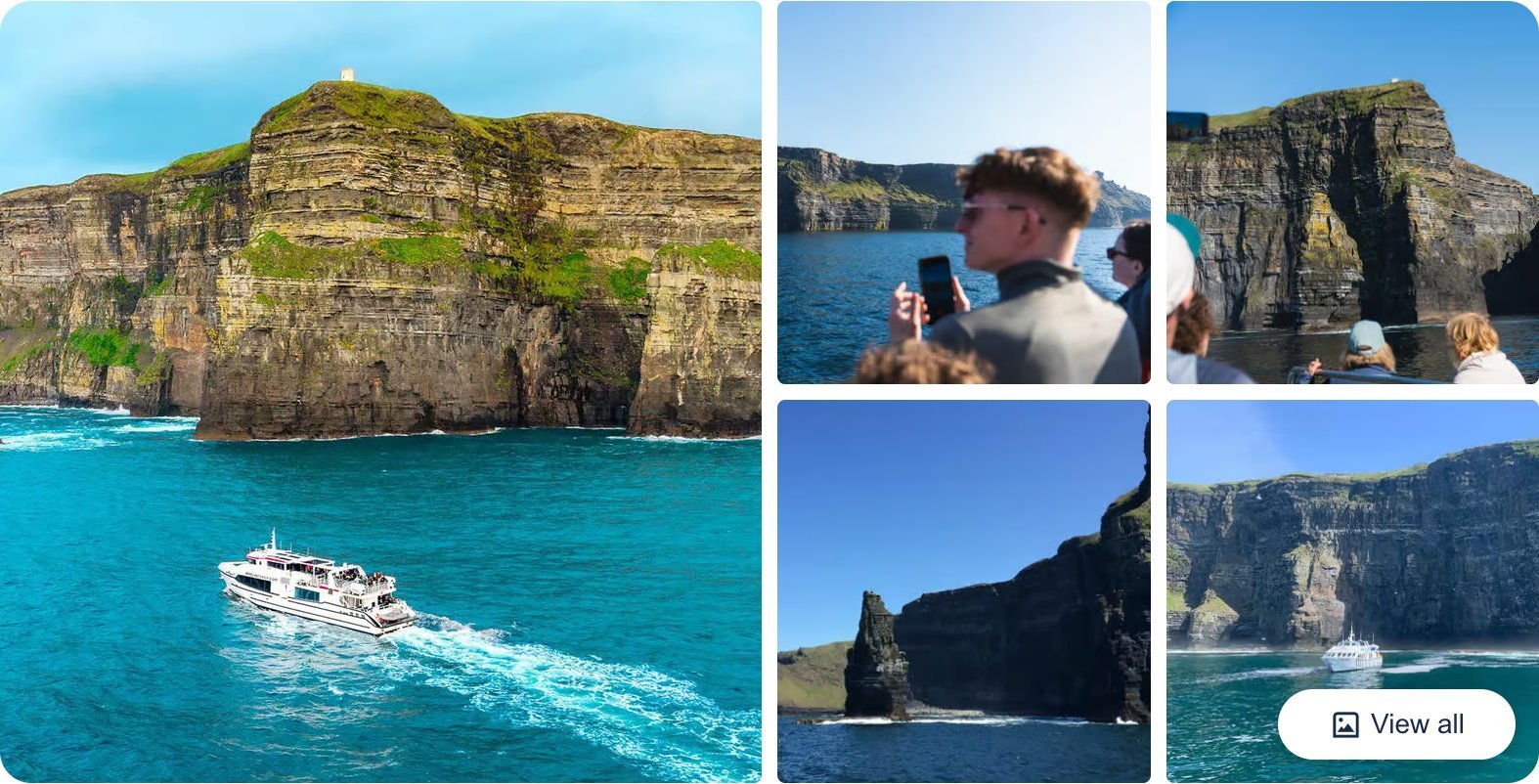 From Doolin: Cliffs of Moher Boat Tour