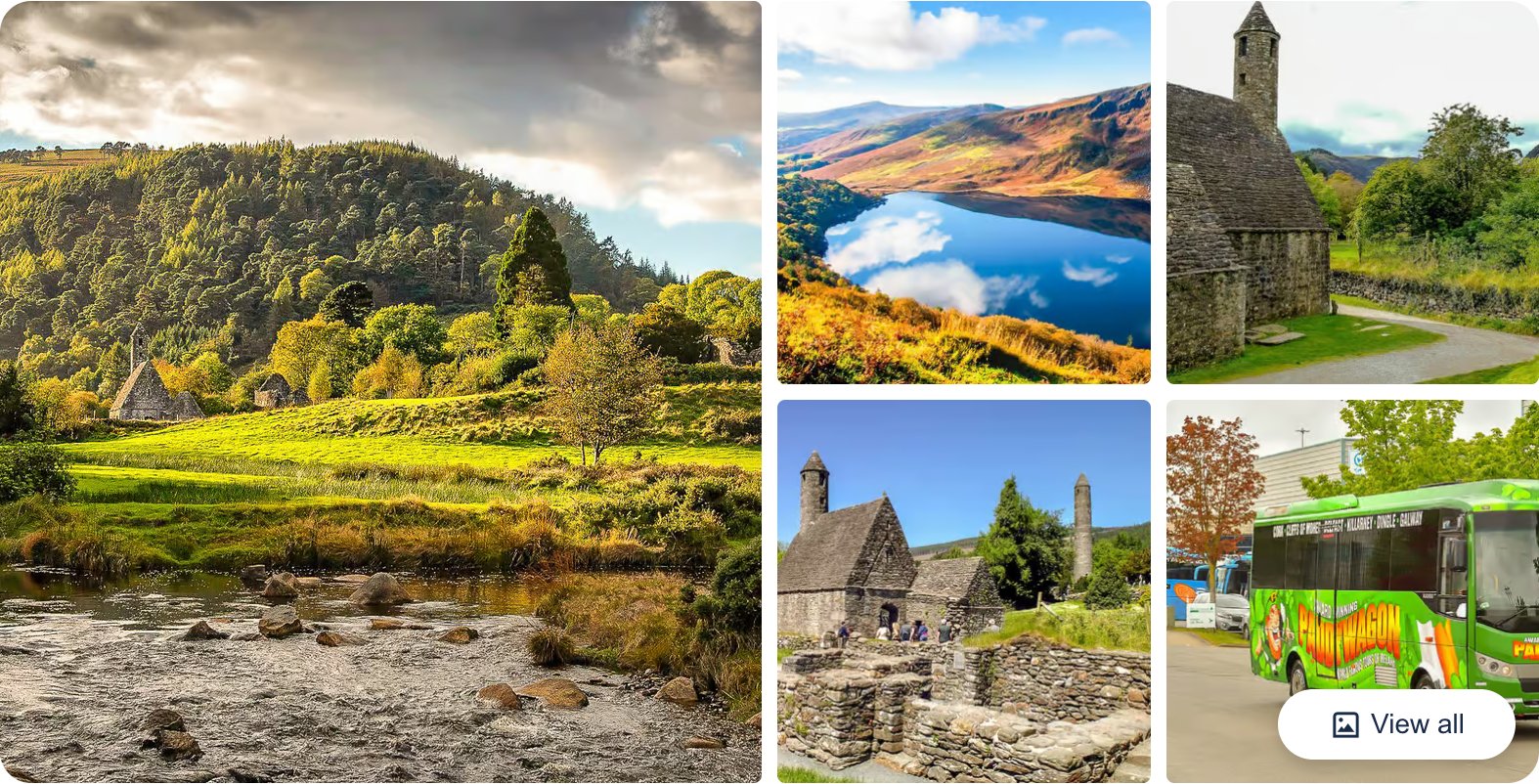 From Dublin: Glendalough and Wicklow Mountains Morning Tour