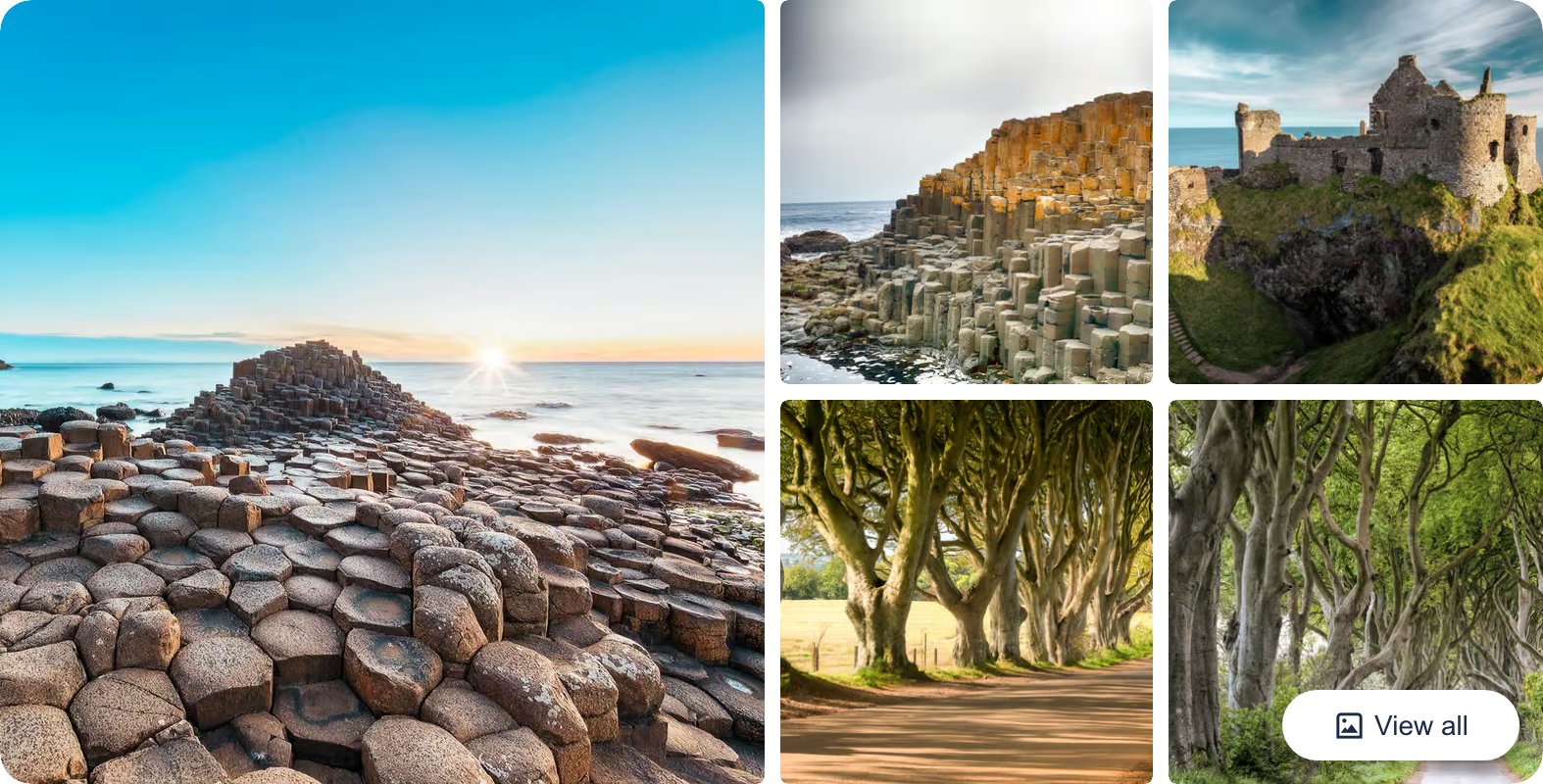 Giant's Causeway and Antrim Coast Day Tour from Dublin