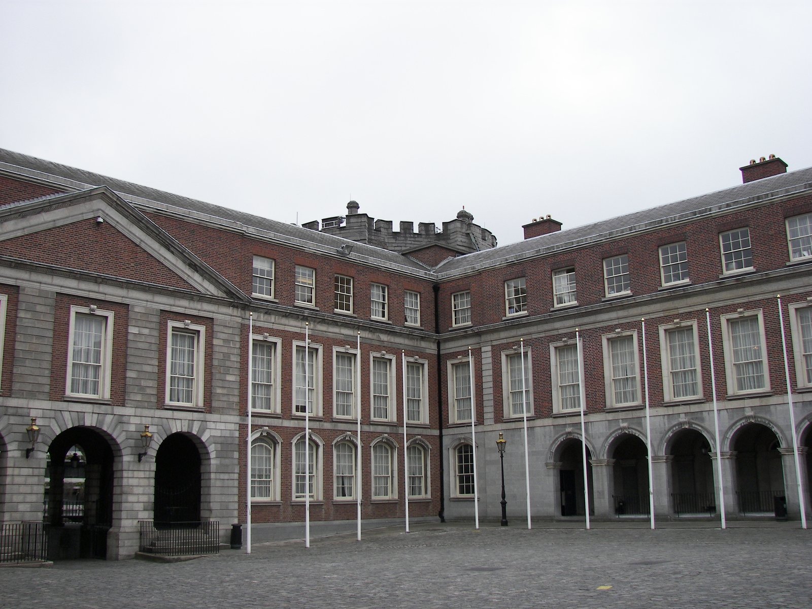 Cobbled Upper Yard courtyard at Dublin Castle
