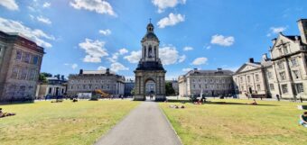 Trinity College Dublin Campanile in Parliament Square