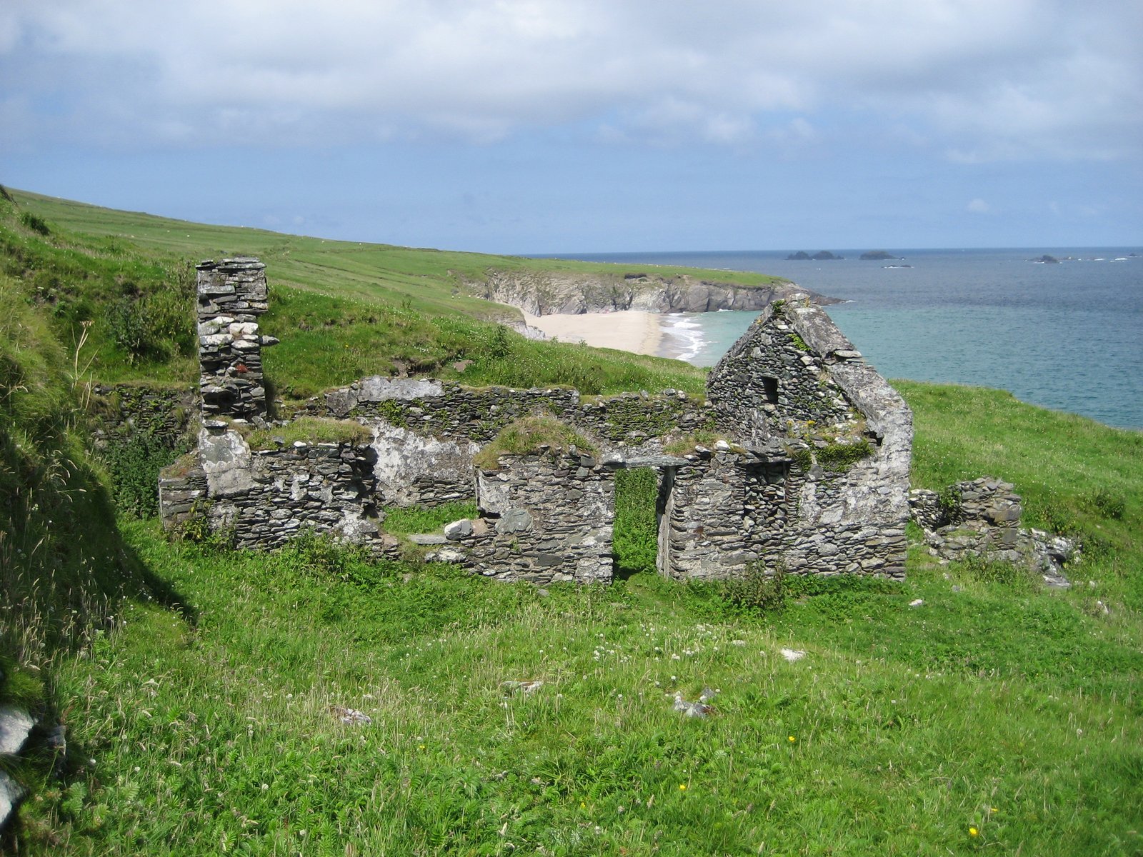 Ruined village on Great Blasket Island