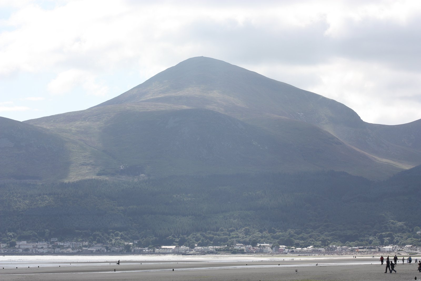 Slieve Donard rising above Newcastle, County Down