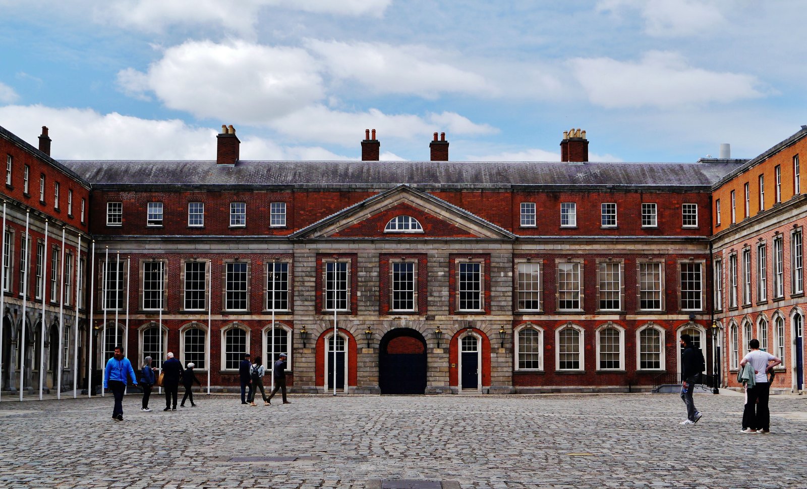 Dublin Castle red brick Upper Yard courtyard