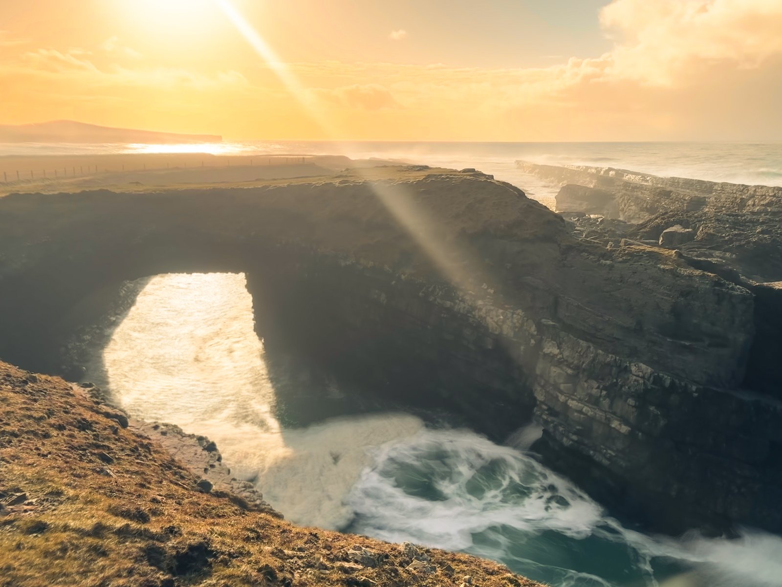 The Bridges of Ross sea arch out on the Loop Head peninsula in Clare