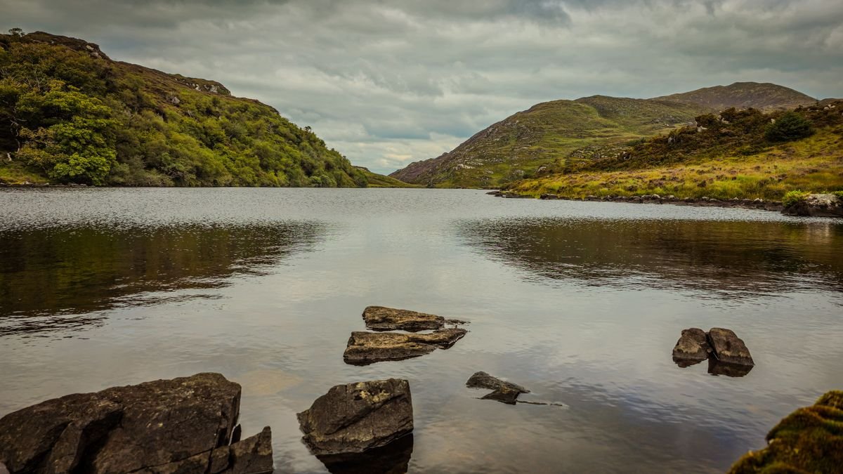 Lake and mountains in Killarney National Park in County Kerry