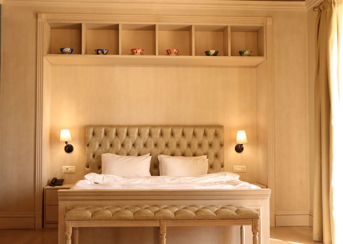 A hotel room interior, the kind of stay you book in central Dublin