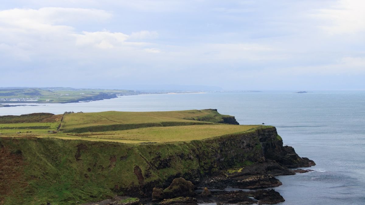 The Causeway Coast stretching west, a full day of coastal stops