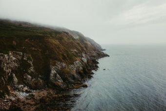 The Howth cliffs on the north coast of County Dublin