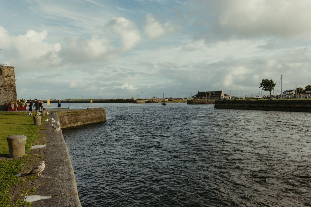 Galway waterfront on a cloudy day