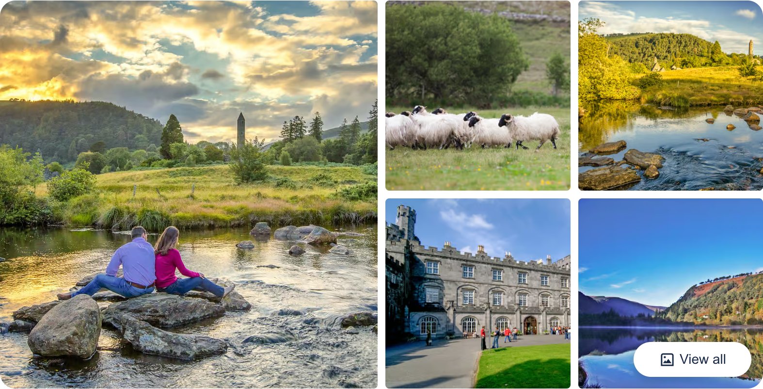 Wicklow, Glendalough and Kilkenny Day Tour