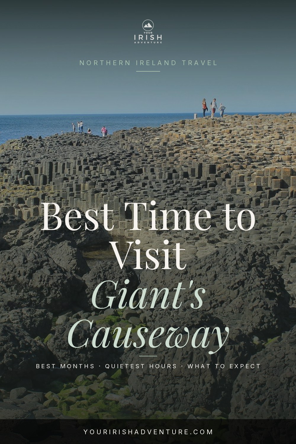 Basalt columns of the Giant's Causeway on the Northern Ireland coast with a guide to the best time to visit
