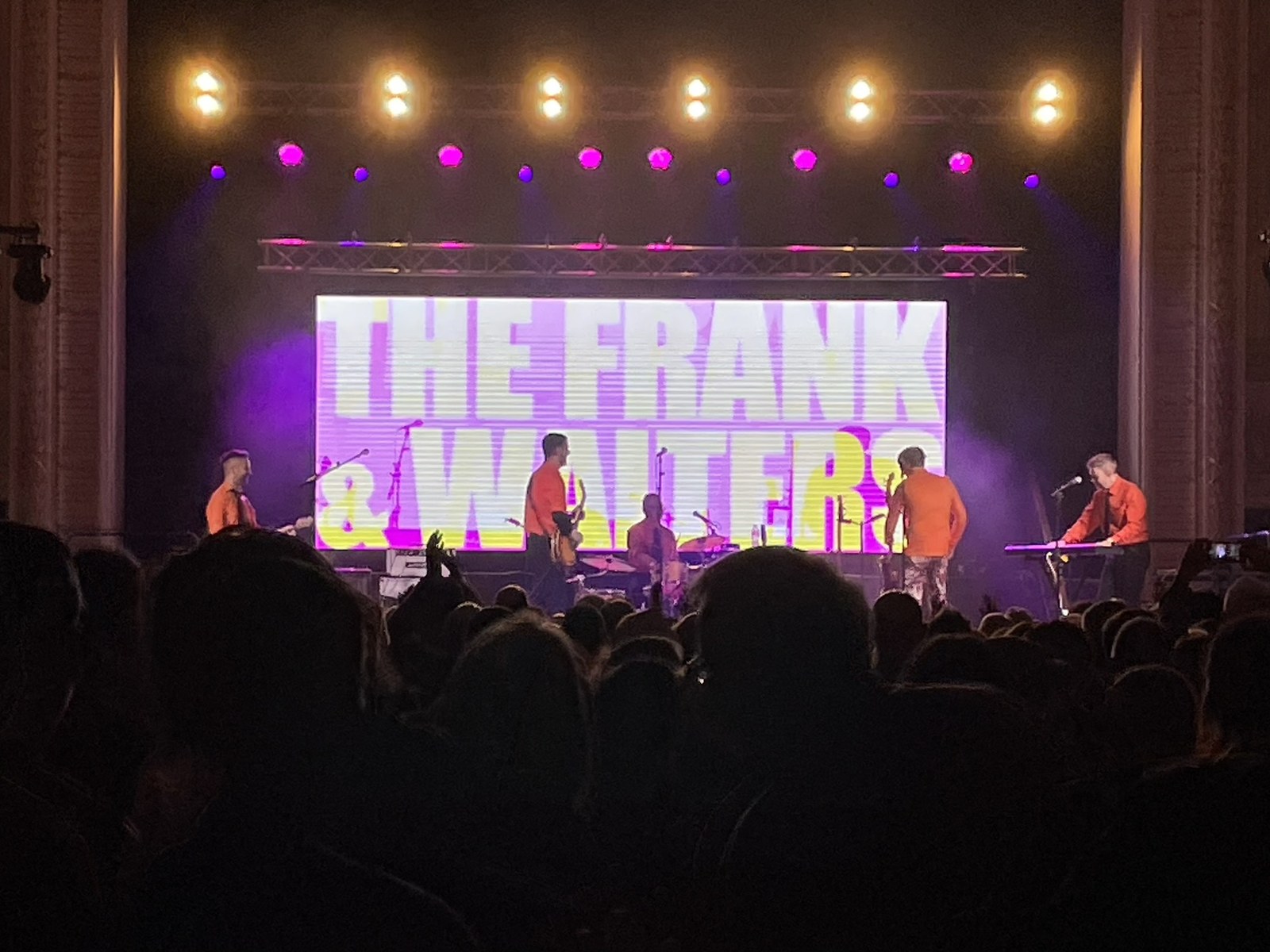 The Frank and Walters performing on stage at Cork City Hall