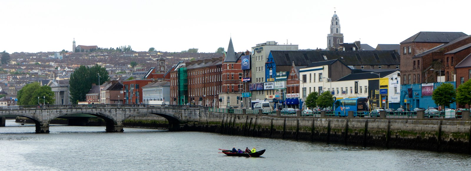 Cork quays, river bridge, and Shandon tower for a best time to visit Cork guide