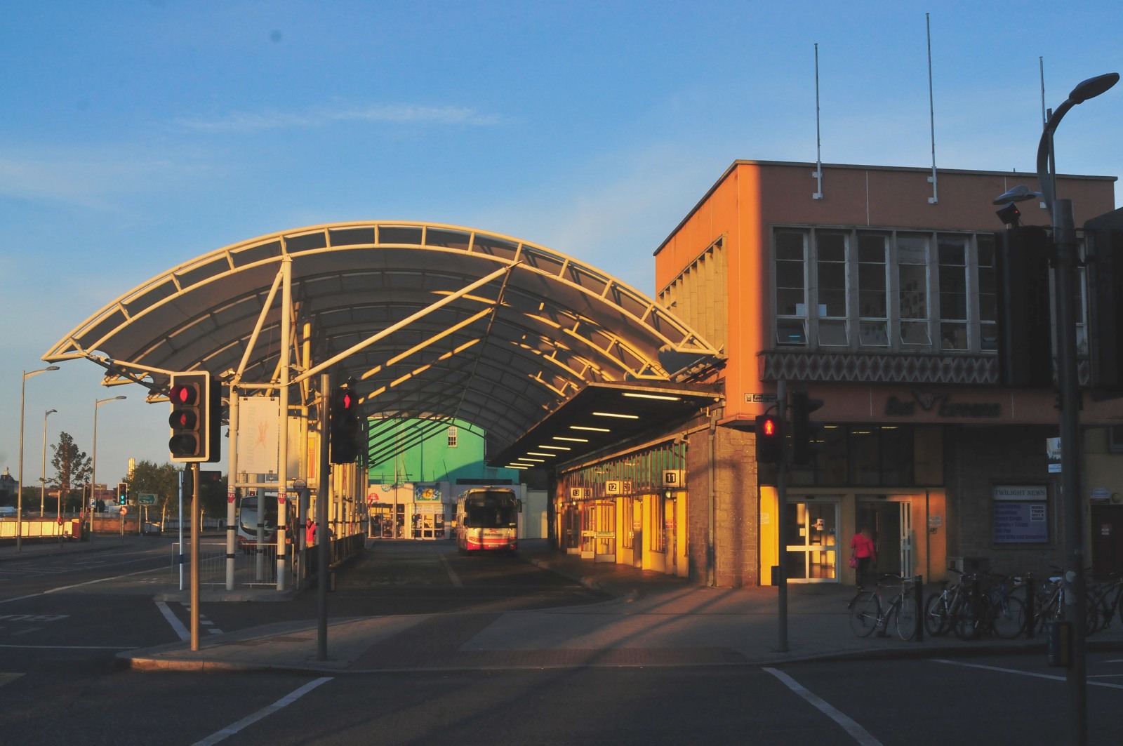 Cork bus station beside the River Lee